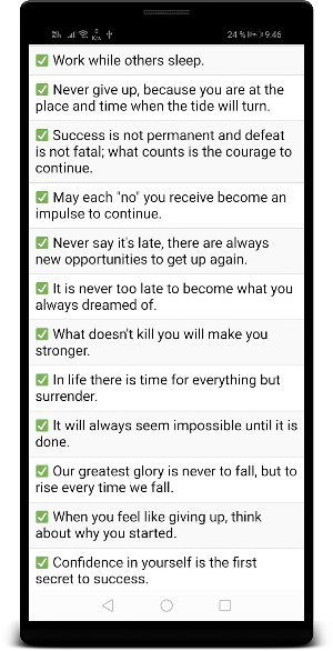Motivational Phrases Screenshot 2