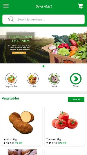 Diya Veg Mart Online Grocery Screenshot 1