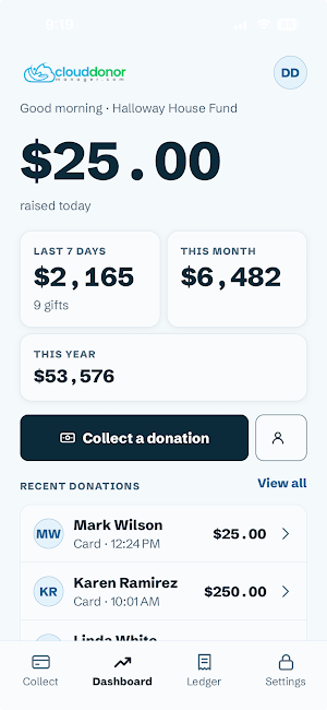Cloud Donor Manager Screenshot 0
