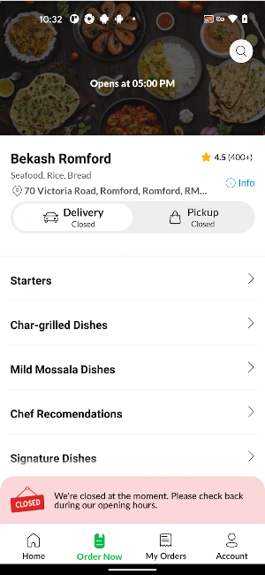 Bekash Romford Screenshot 2