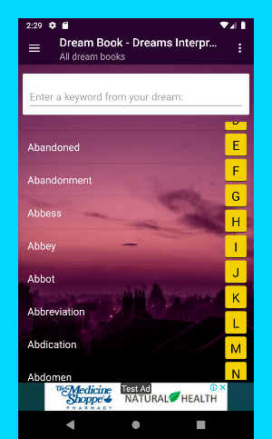 Dreams Dictionary Free Screenshot 1