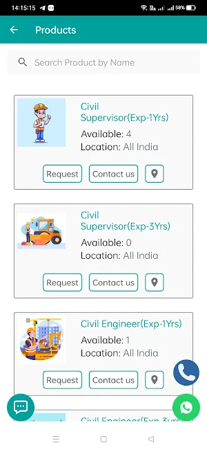 InfraCont Services Screenshot 2