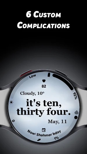 Text Weather - Watch face Screenshot 3