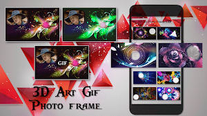 3D Art Photo Frame Editor Effects Screenshot 0