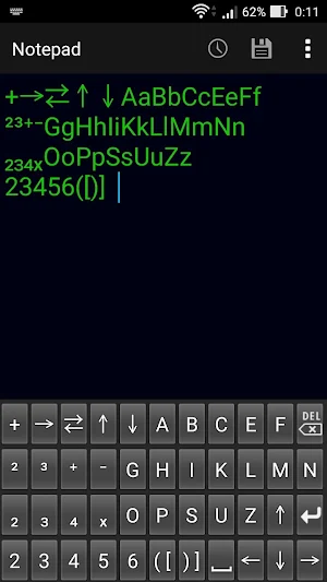 Chemical equation keyboard A Screenshot 0