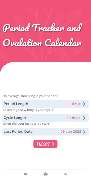Ovulation & Period Tracker Screenshot 1