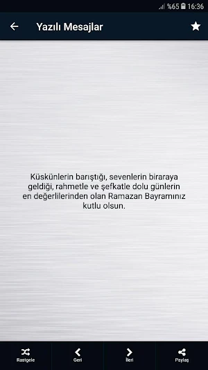 Ramazan Bayramı Mesajları Screenshot 2