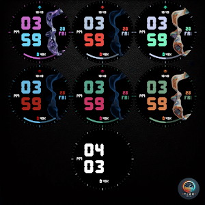 Luminous Time - watch face Screenshot 2
