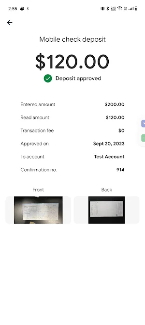 Dayspring Mobile Deposit Screenshot 3