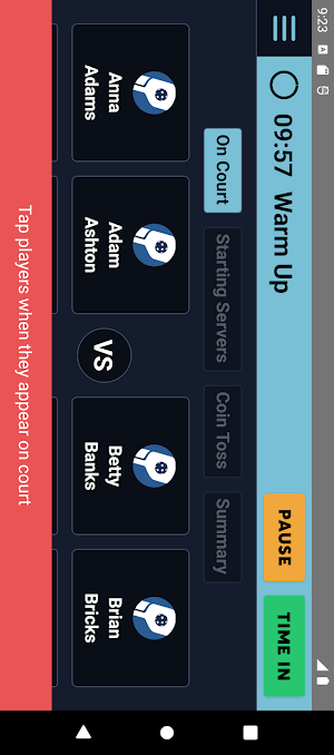 Pickleball Referee App Screenshot 2