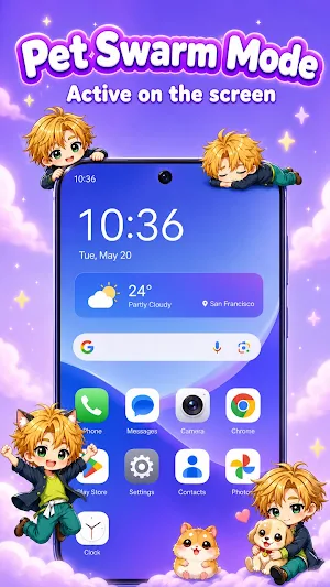 Anime Shimeji: Live Screen Pet Screenshot 1