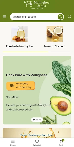 Malli ghee & oils Screenshot 0