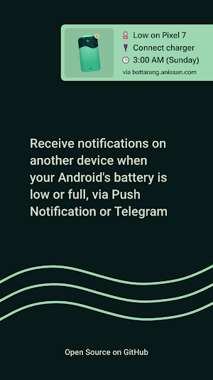 Battarang - Battery Push Alert Screenshot 0