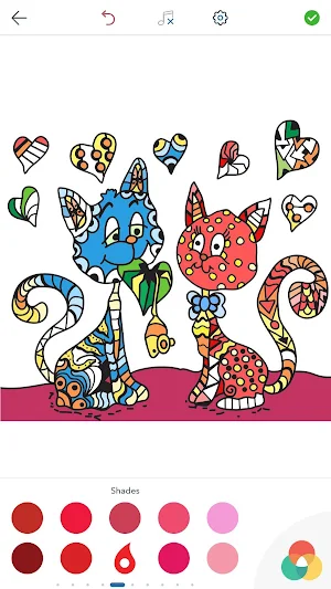 Cat Coloring Pages for Adults Screenshot 3