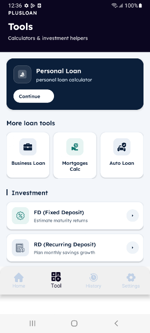 PlusLoan – Loan Assistant Screenshot 1