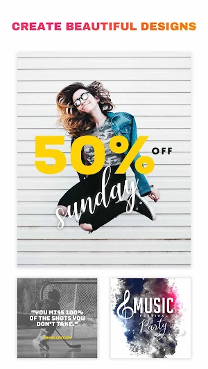 Poster Maker : Flyers, Invitation, Banner Design Screenshot 0