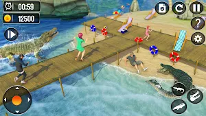 Angry Crocodile Attack Sim 3D Screenshot 1