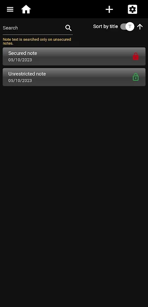 Password Protected Notes Screenshot 0