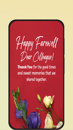 farewell message to colleague Screenshot 1