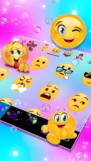 Color Bubbles Keyboard Theme Screenshot 3