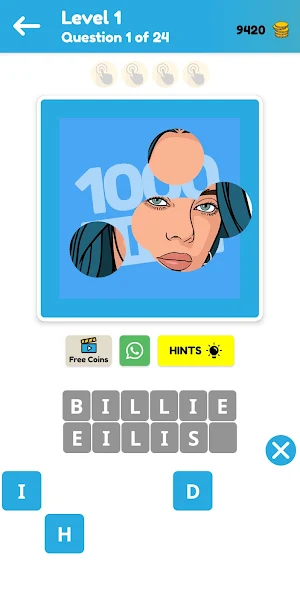 1000 Pics Quiz: Guess Trivia Game Screenshot 2