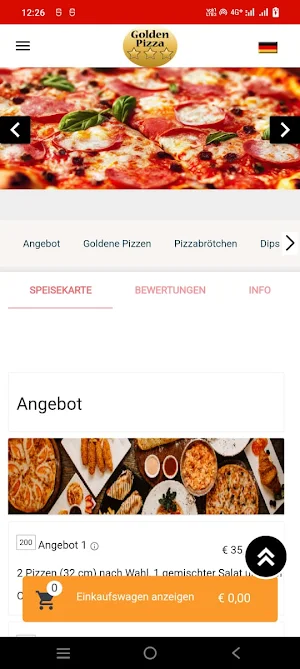 Golden Pizza Reinbek Screenshot 1