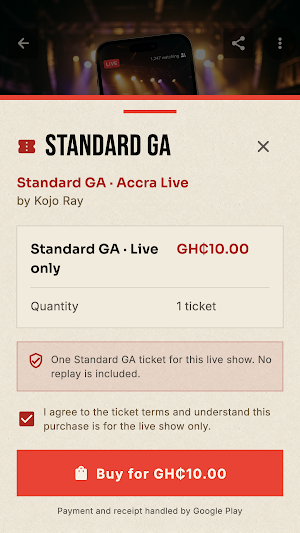 Front Row: Live Events Screenshot 2