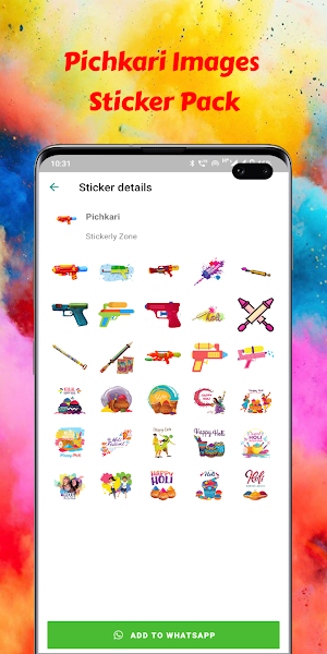 Holi Stickers - WASticker Screenshot 3