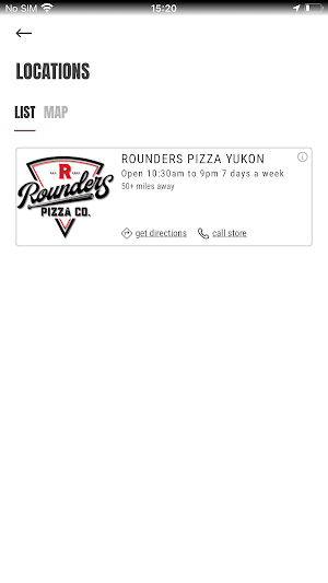 Rounders Pizza Co Screenshot 1