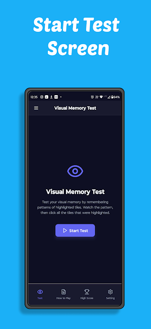 Visual Memory Test Screenshot 1