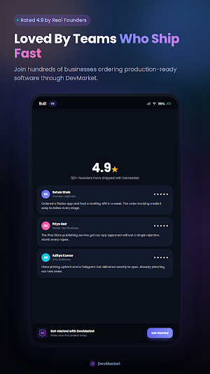 DevMarket - Hire App Developer Screenshot 3