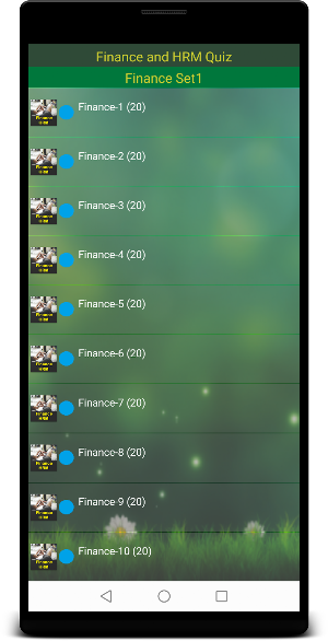Finance and HRM Quiz Screenshot 1