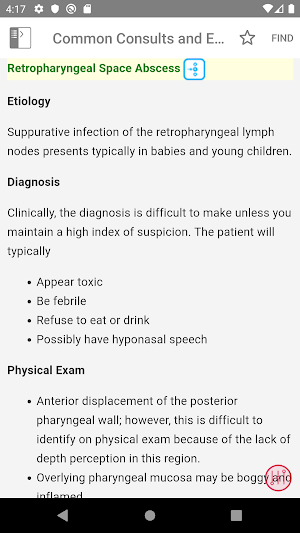 Washington Manual® Otolaryngology Survival Guide Screenshot 3