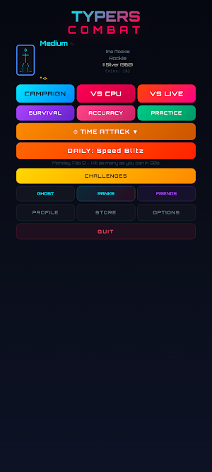 Typers Combat Typing Game PVP Screenshot 3