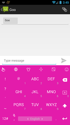 Keyboard Theme Flat Pink Screenshot 3