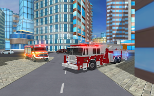 Fire City Truck Rescue Driving Simulator Screenshot 3