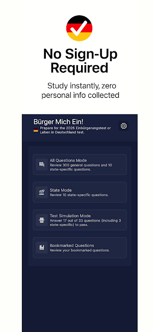 Leben in DE: Einbürgerungstest Screenshot 1