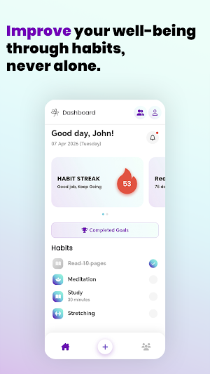 Atomicly: Social habit tracker Screenshot 0