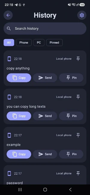 ClipboardX - Clipboard Sync Screenshot 2