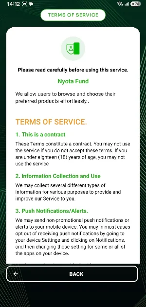 NYOTA FUND Screenshot 3