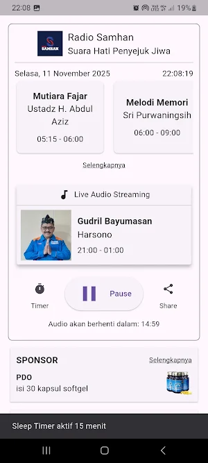 Radio Samhan Screenshot 2