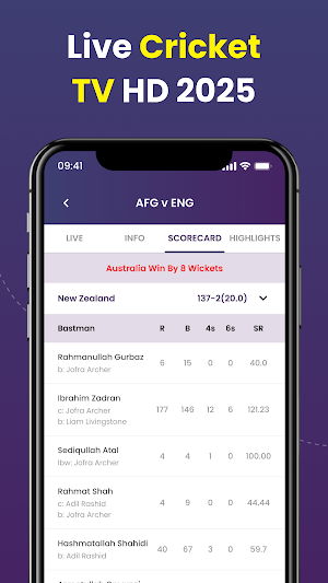 Live Cricket TV HD 2025 Screenshot 3