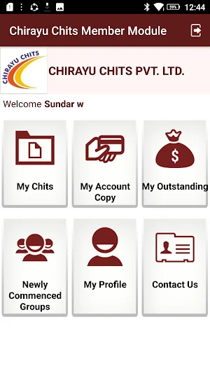 Chirayu Chits Member Module Screenshot 1