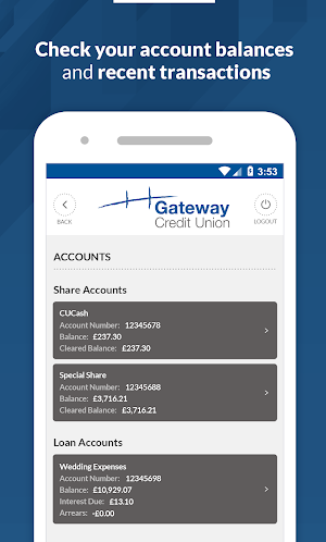 Gateway Credit Union Screenshot 1
