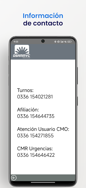 OSAMM Móvil Screenshot 2