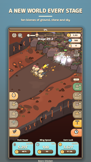 Boom Chicken: Idle RPG Screenshot 1