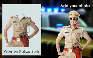 Women Police Photo Suit Screenshot 1