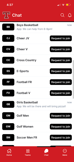 Thompson High School Athletics Screenshot 2