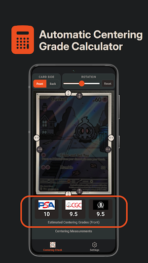 Centering Check: TCG Card Tool Screenshot 0