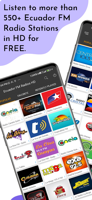 Ecuador FM Radios HD Screenshot 0